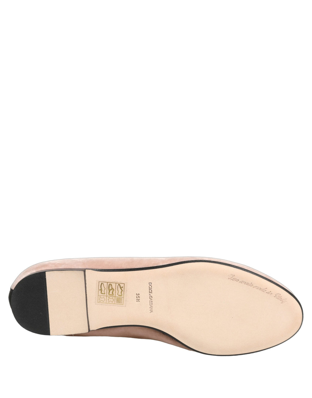 Dolce & Gabbana Pink Velvet Devotion Loafers Flats Shoes