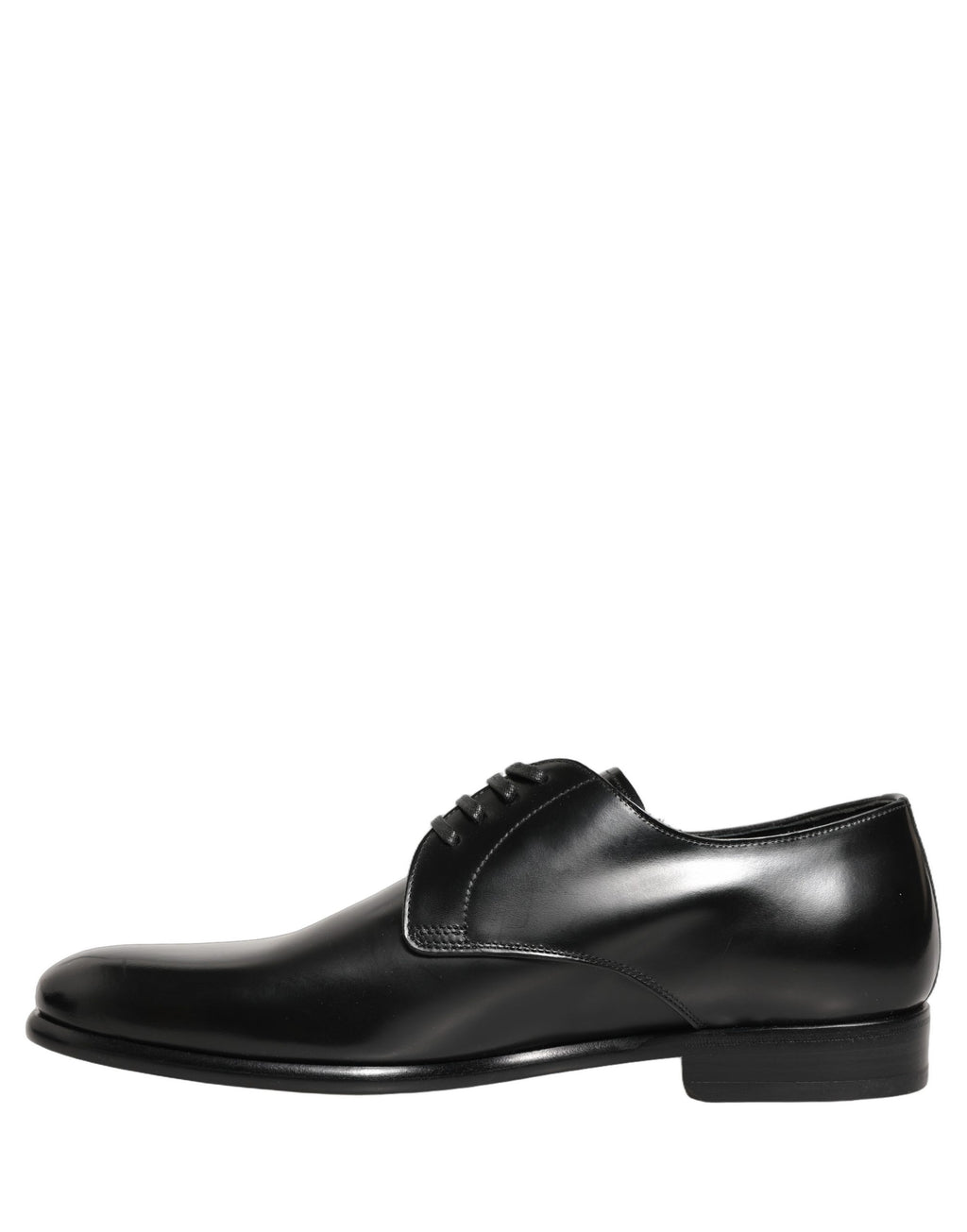 Dolce & Gabbana Black Leather Lace Up Derby Dress Shoes