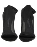 Dolce & Gabbana Black Nylon Mesh Sock Style Boots Shoes