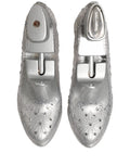 Dolce & Gabbana Clear CINDERELLA Floral Crystal Heels Shoes