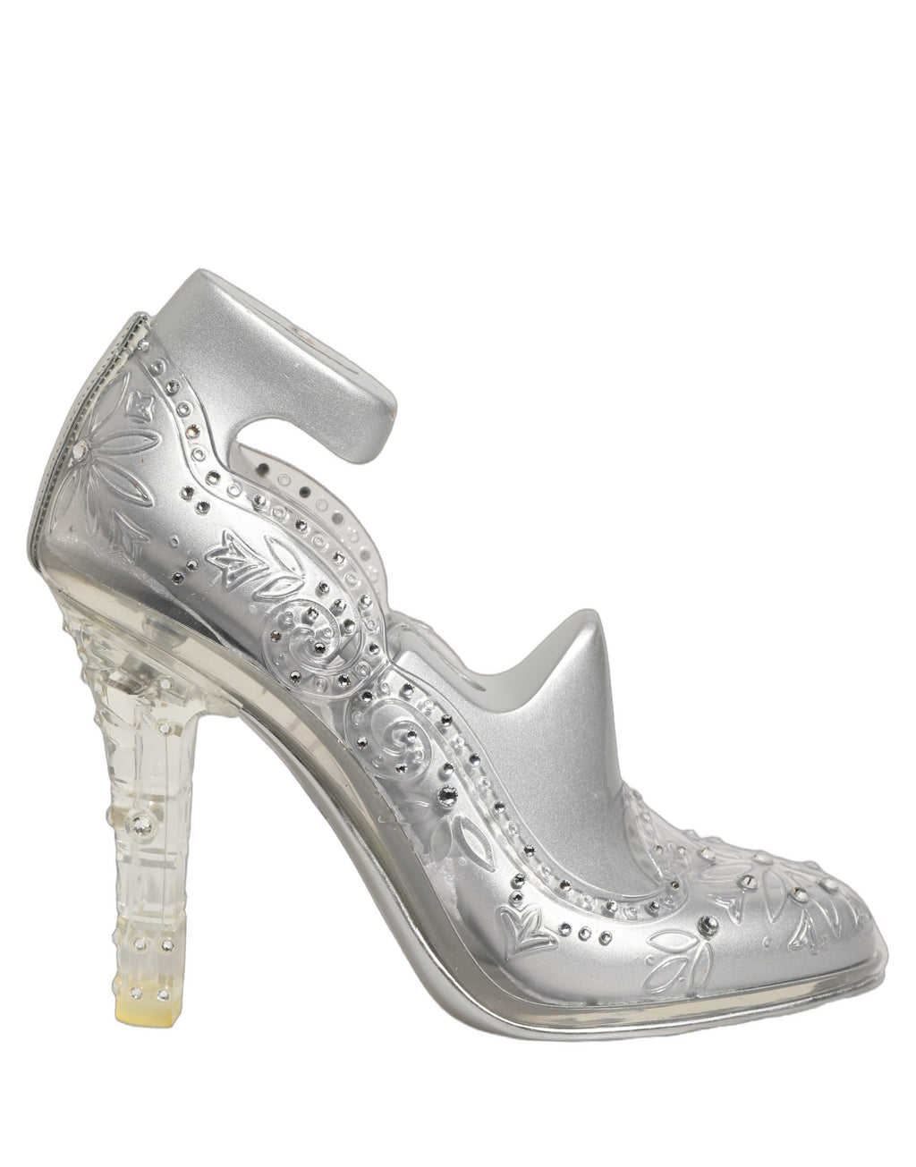 Dolce & Gabbana Clear CINDERELLA Floral Crystal Heels Shoes