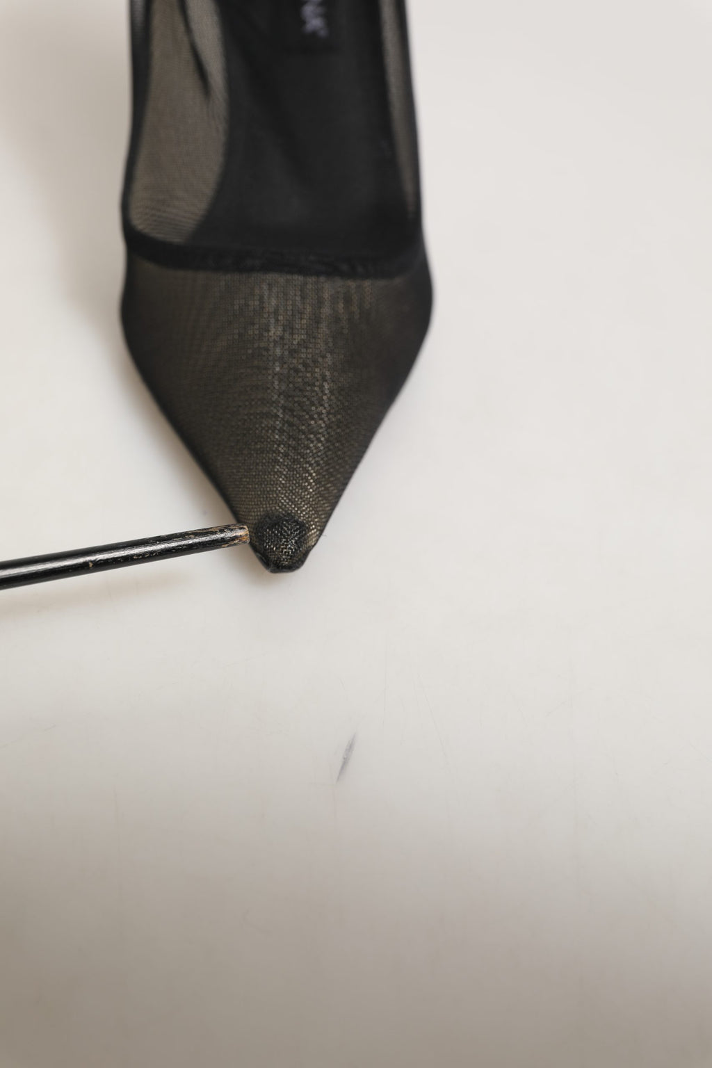 Dolce & Gabbana Black Mesh Stiletto High Heels Pumps Shoes