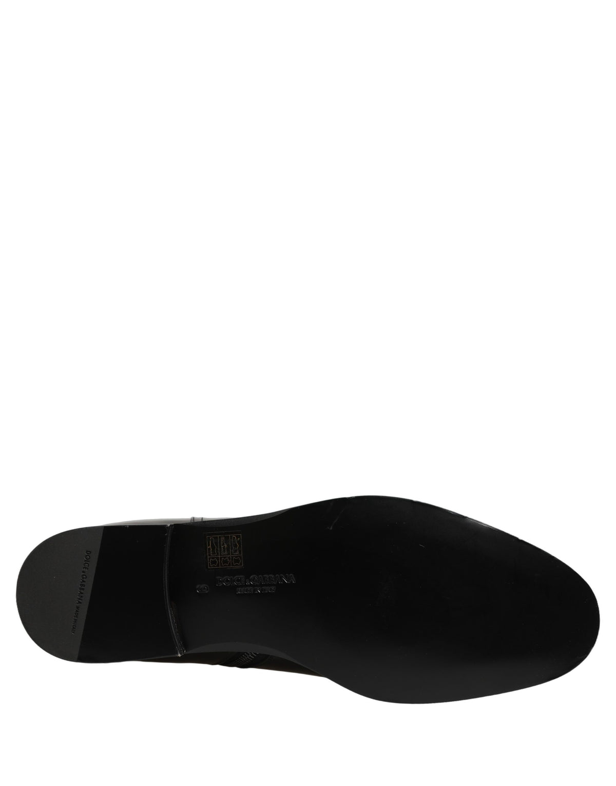 Dolce & Gabbana Black Leather Logo Buckle Mid Calf Boots Shoes