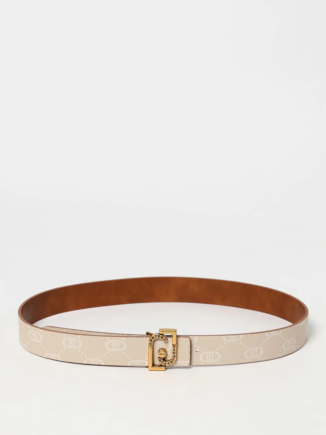 Liu Jo Beige Leather Regular Belt