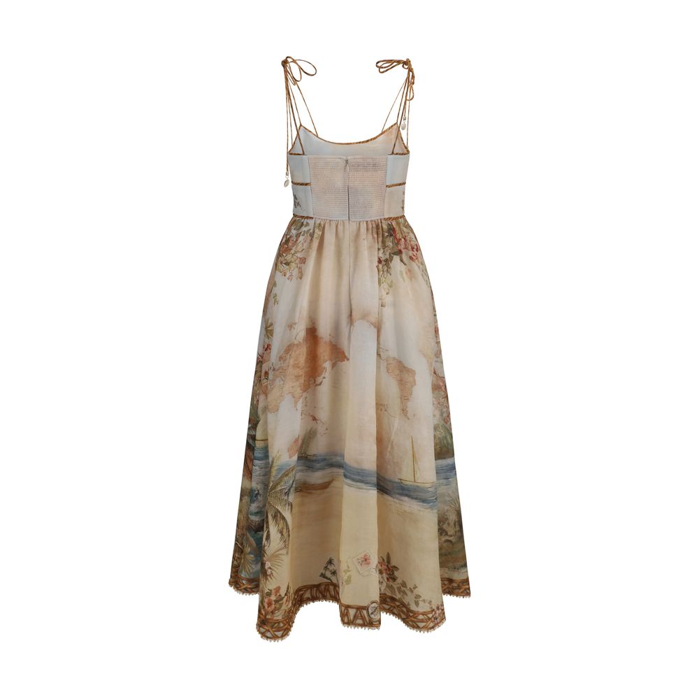 Zimmermann Beige Linen Casual Dress