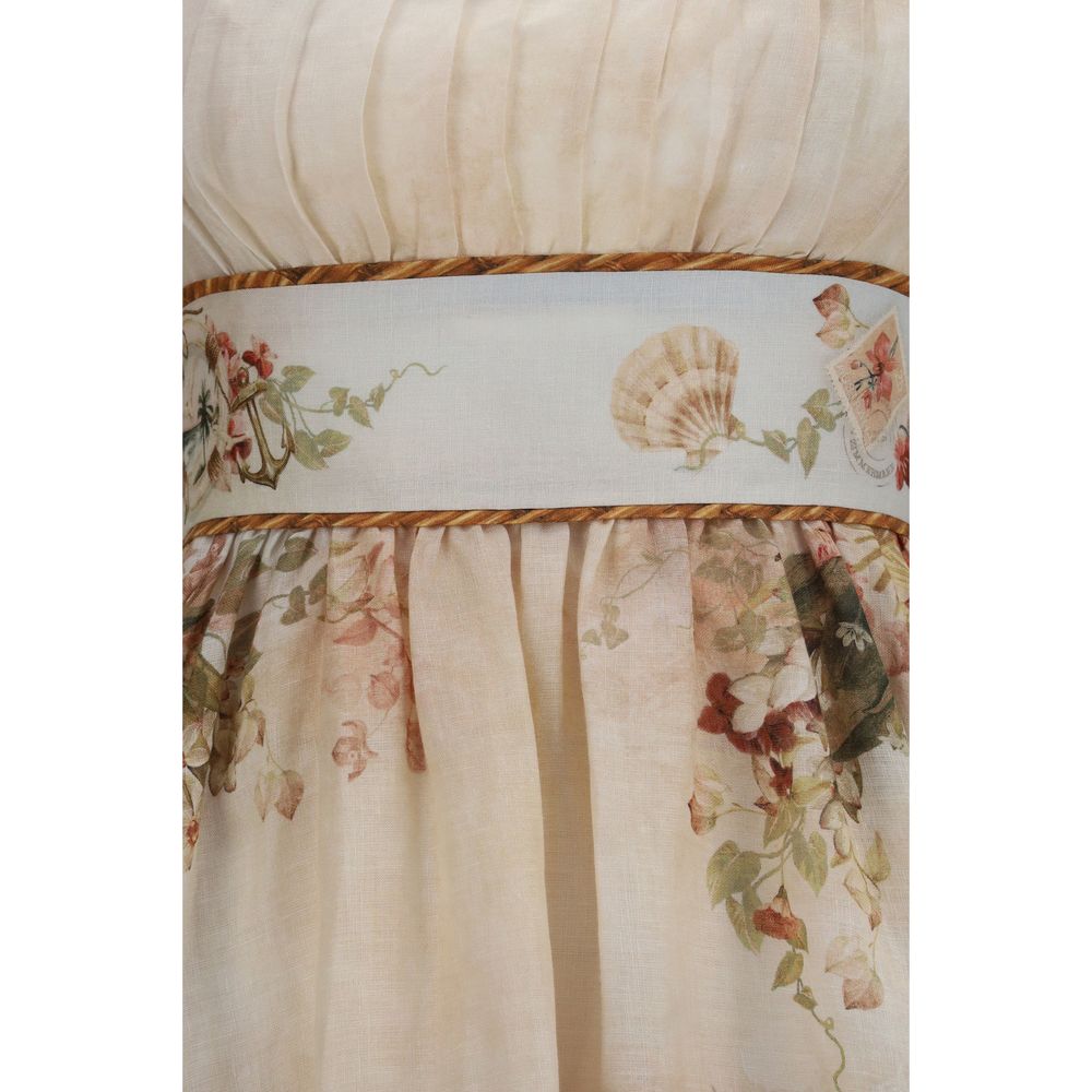 Zimmermann Beige Linen Casual Dress
