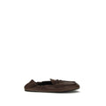Miu Miu Brown Lamb Ovis Aries Aries Slip-On Loafers