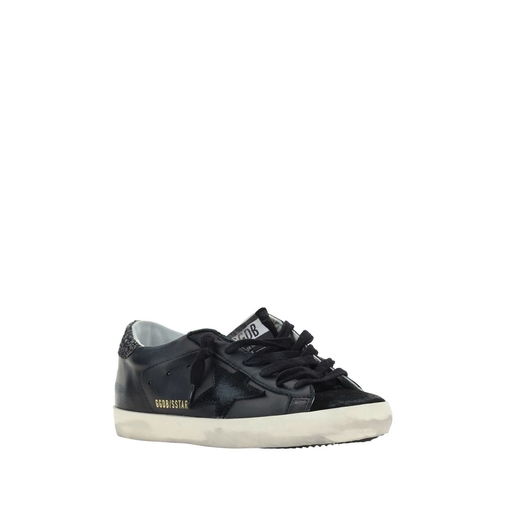 Golden Goose Black Calf Leather Bos Taurus Sneakers
