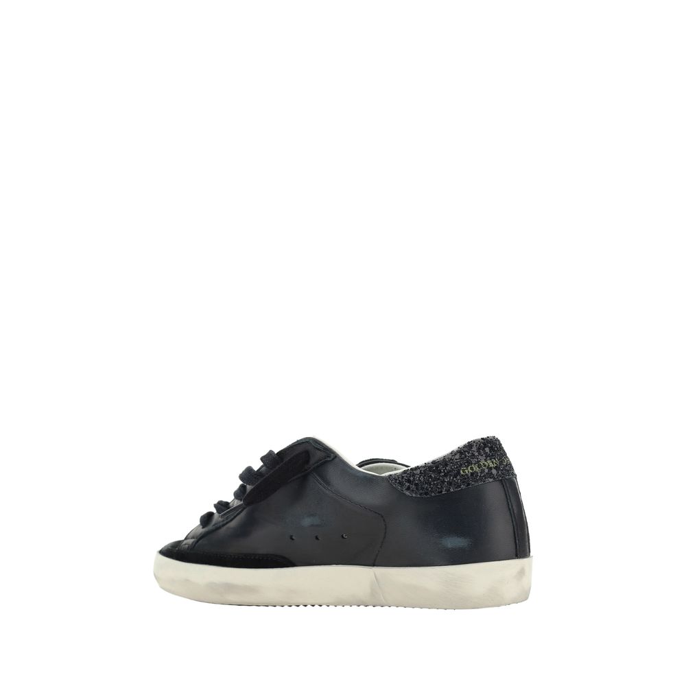 Golden Goose Black Calf Leather Bos Taurus Sneakers