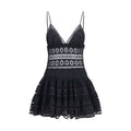 Charo Ruiz Black Cotton Casual Dress