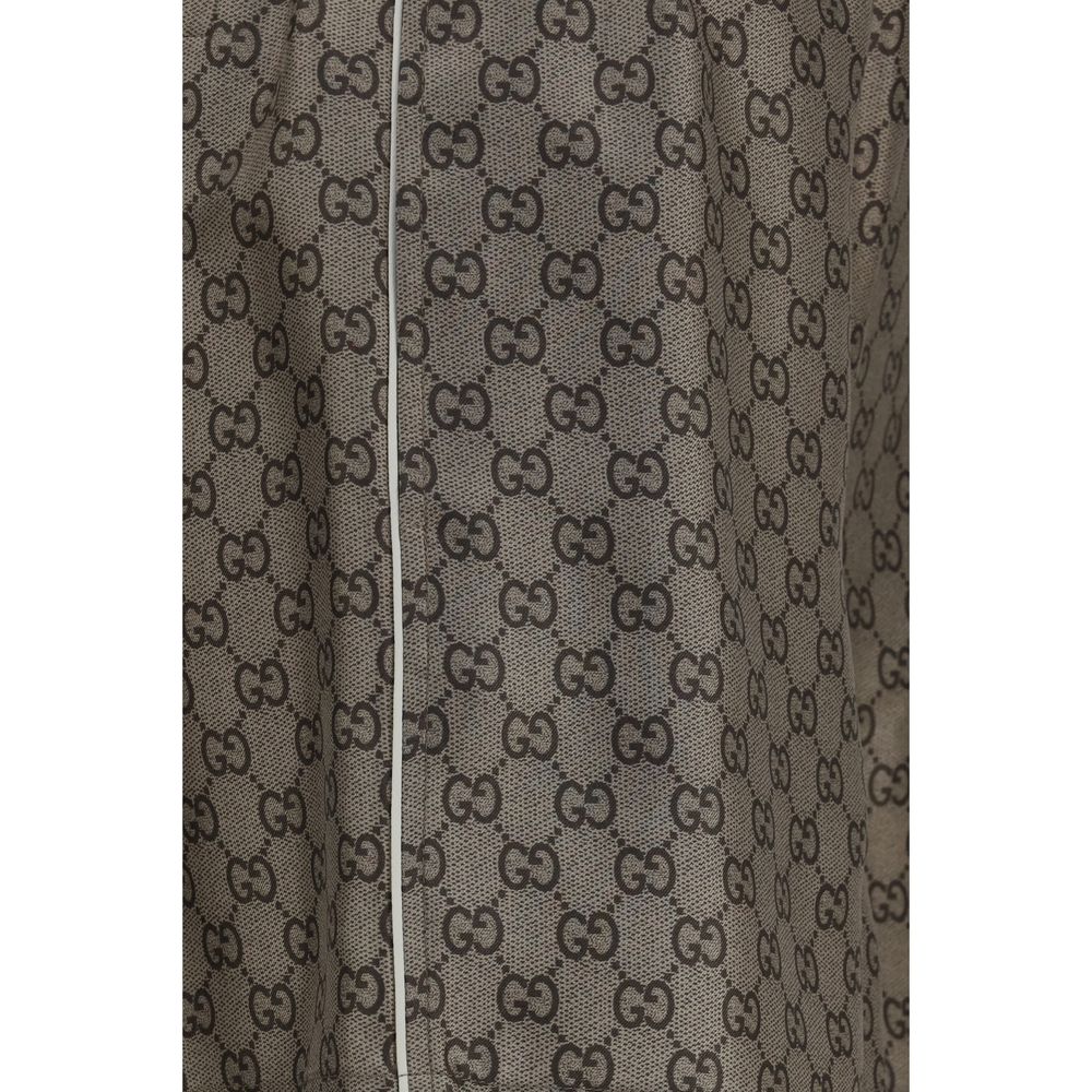Gucci Beige Silk Bermuda Shorts