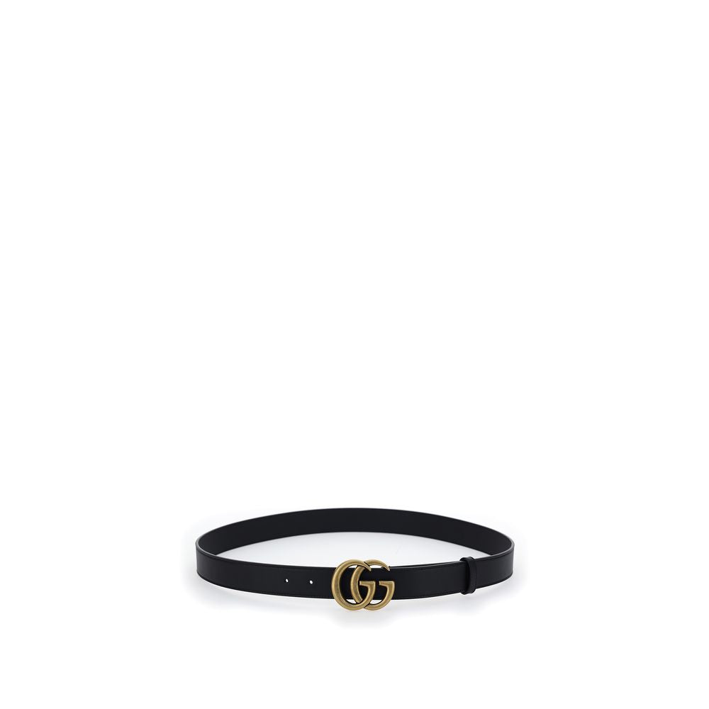 Gucci Black Calf Leather Bos Taurus Regular Belt