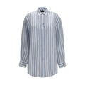Gucci Blue Silk Shirt
