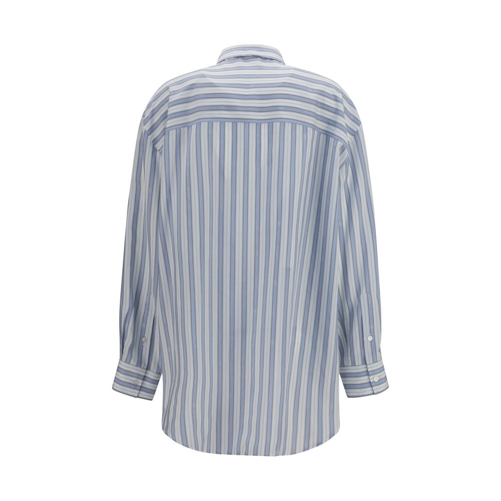 Gucci Blue Silk Shirt