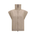 Brunello Cucinelli Beige Cashmere Cardigan