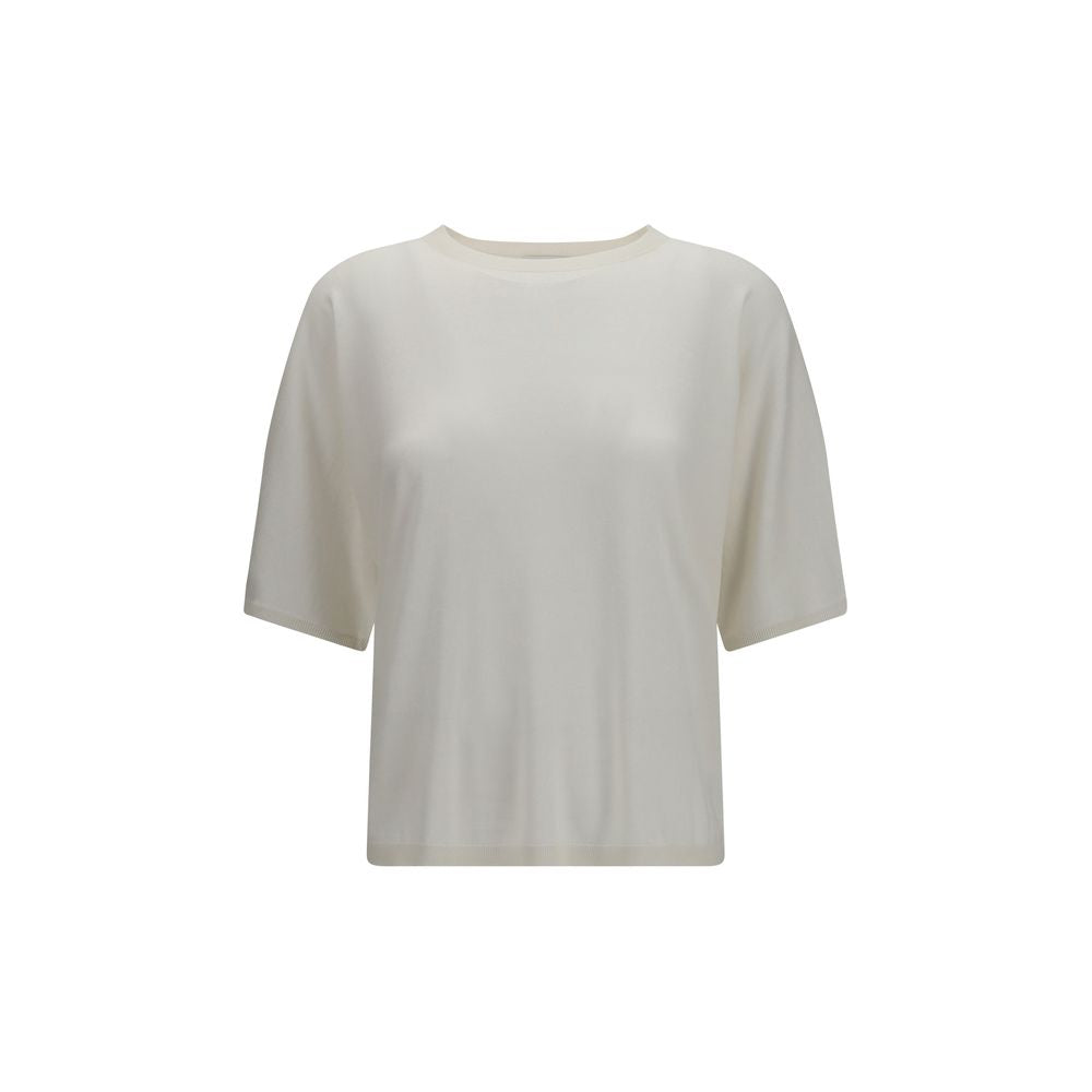Brunello Cucinelli White Cashmere Sweatshirt