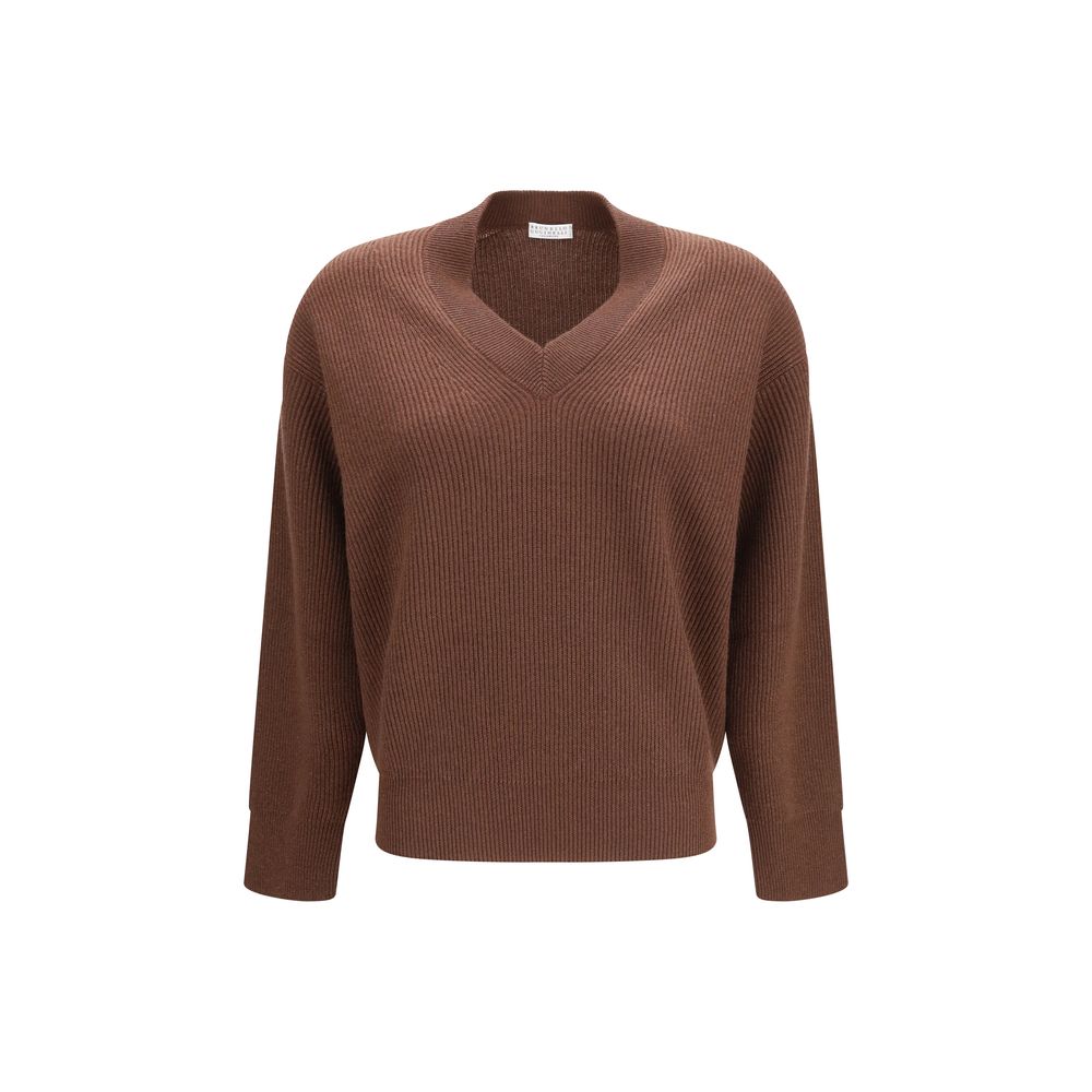 Brunello Cucinelli Brown Cashmere Sweater
