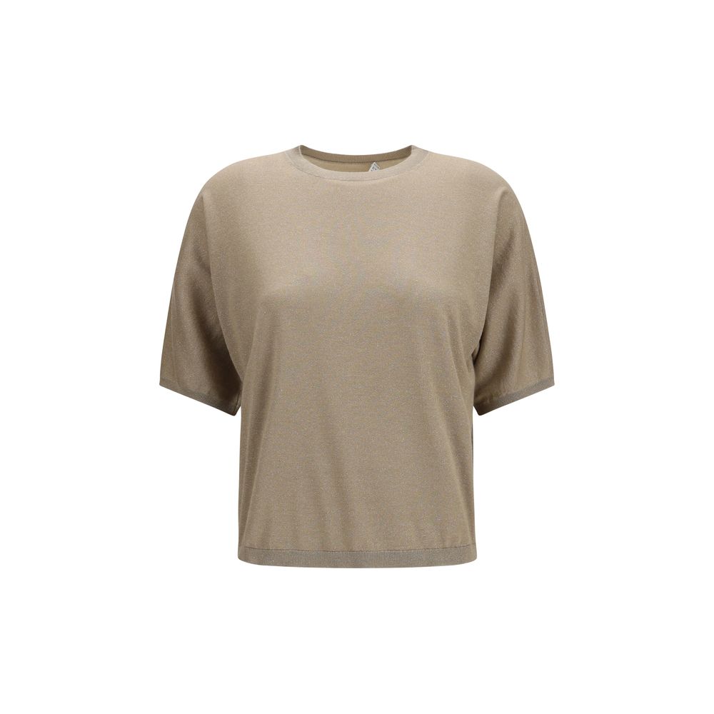 Brunello Cucinelli Beige Cashmere T-Shirt
