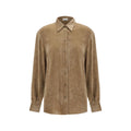 Brunello Cucinelli Beige Viscose Dress Shirt