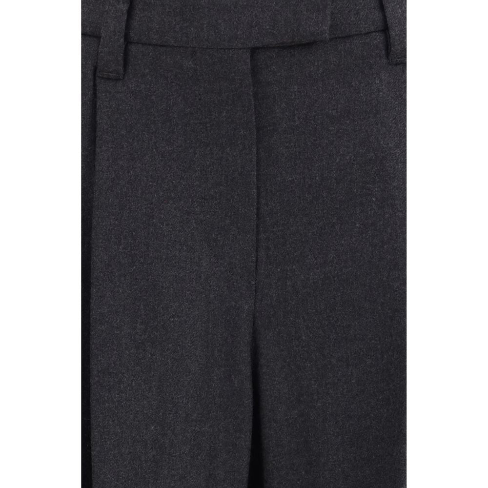 Brunello Cucinelli Gray Wool Oves Aries Dress Pants