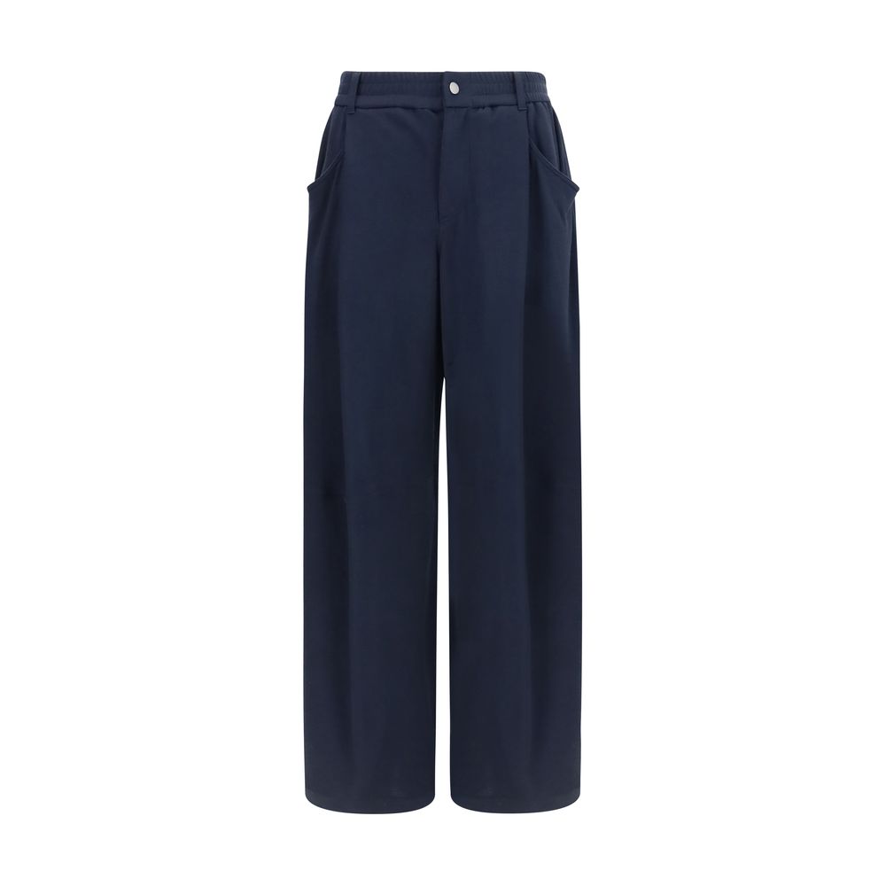 Brunello Cucinelli Blue Cotton Casual Pants