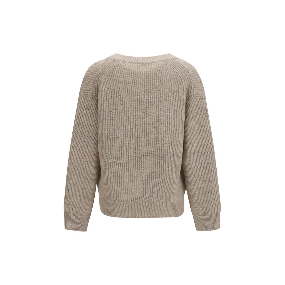 Brunello Cucinelli Beige Cashmere Sweatshirt