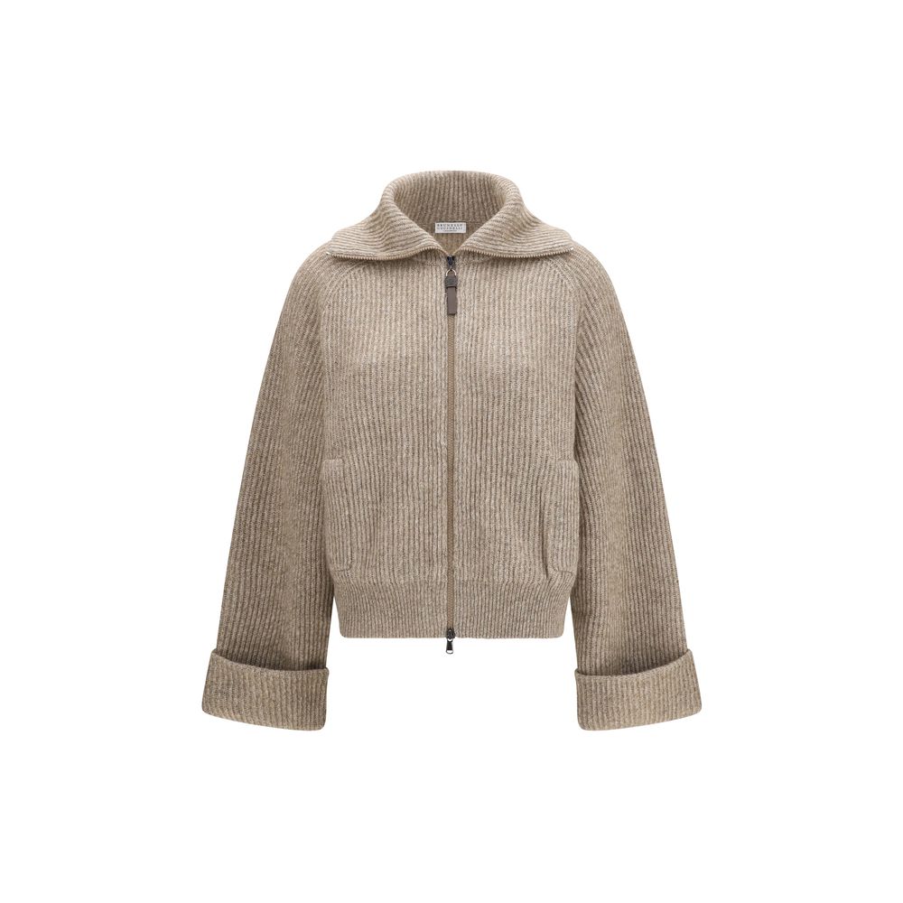 Brunello Cucinelli Beige Cashmere Sweater