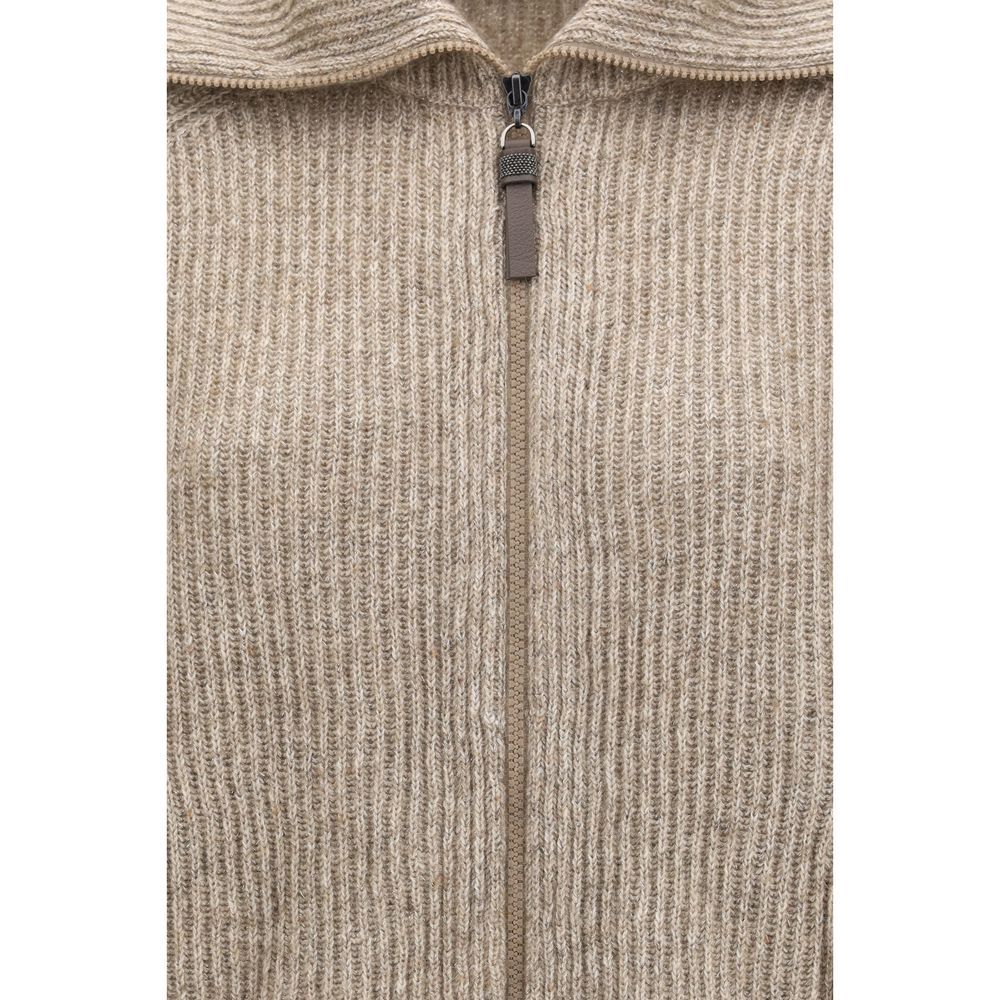 Brunello Cucinelli Beige Cashmere Sweater