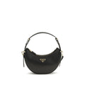 Prada Black Calf Leather Bos Taurus Shoulder Bag