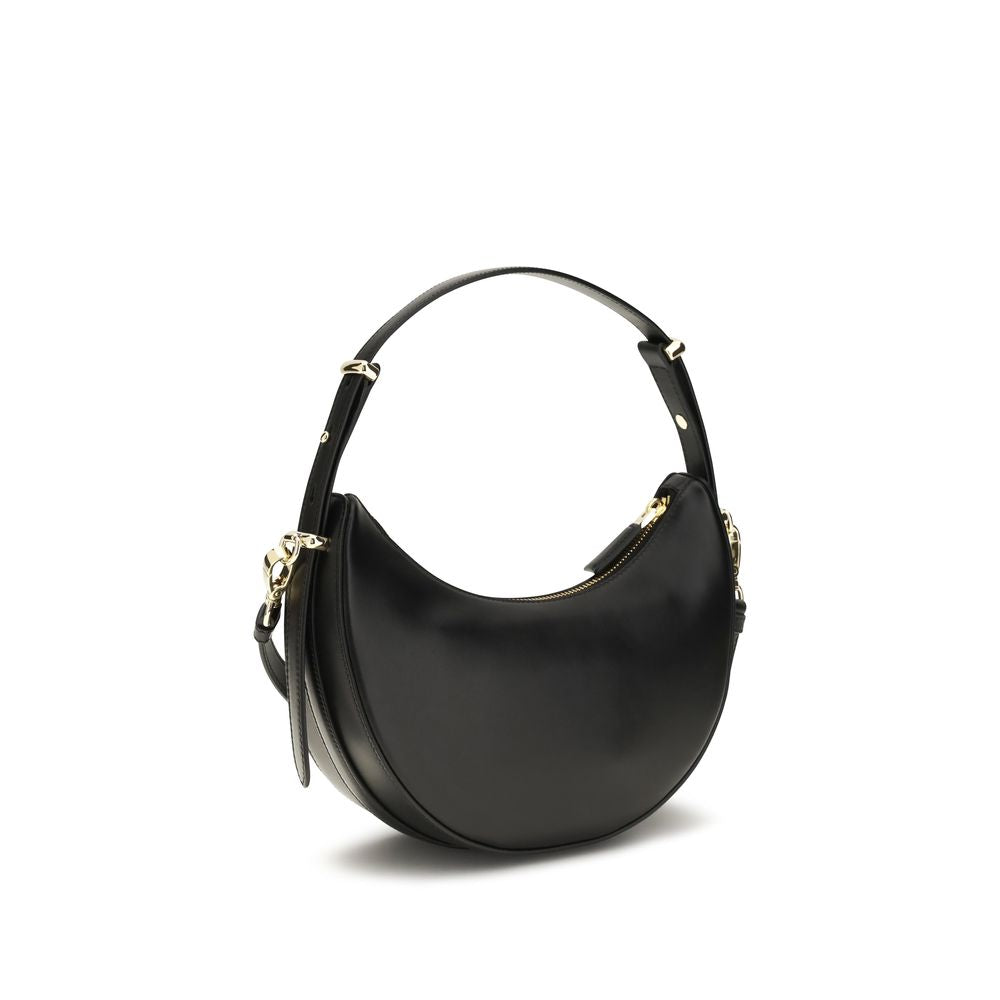 Prada Black Calf Leather Bos Taurus Shoulder Bag