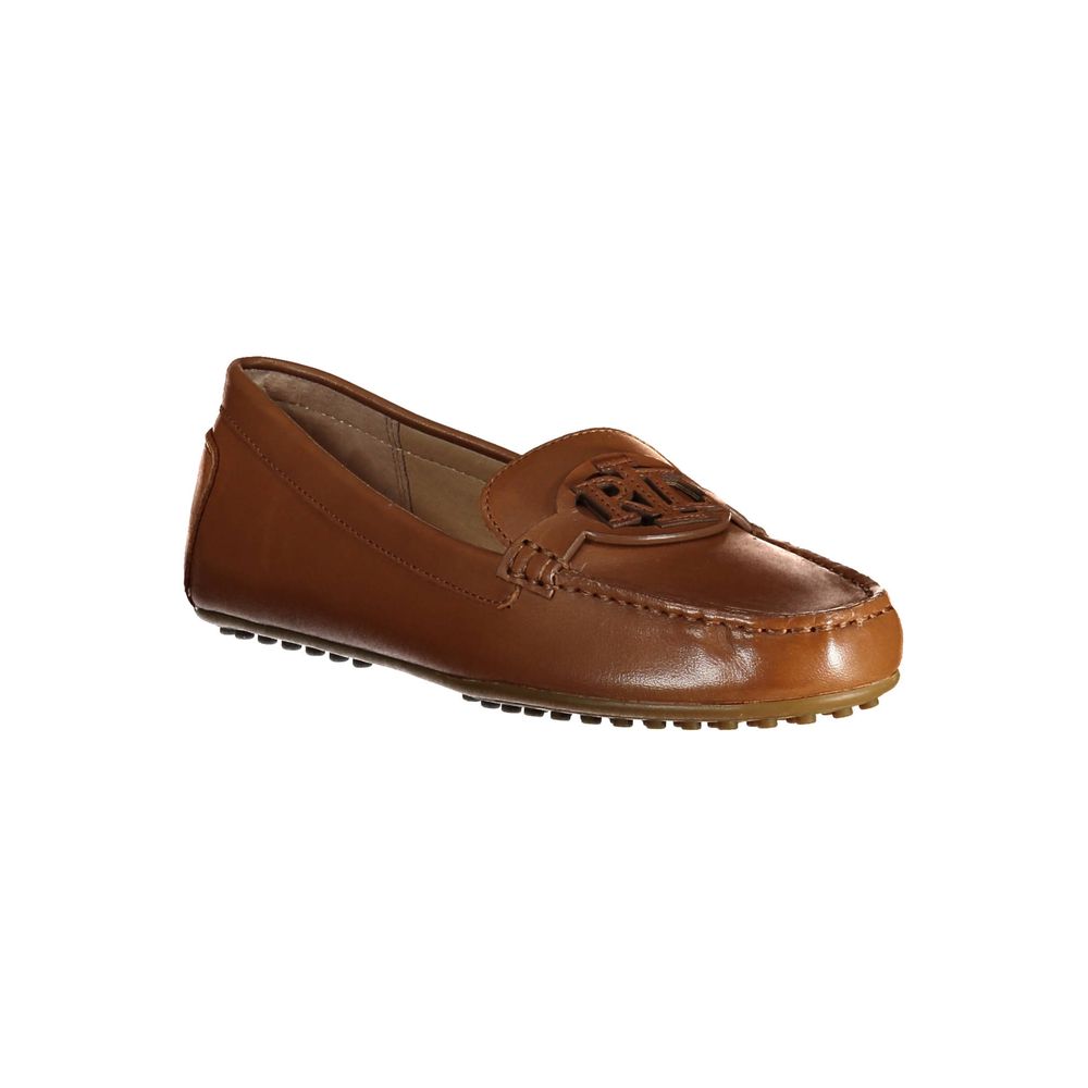 Ralph Lauren Brown Leather Women's Shoe