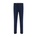 Brunello Cucinelli Blue Cotton Casual Pants