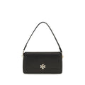Tory Burch Black Calf Leather Bos Taurus Shoulder Bag