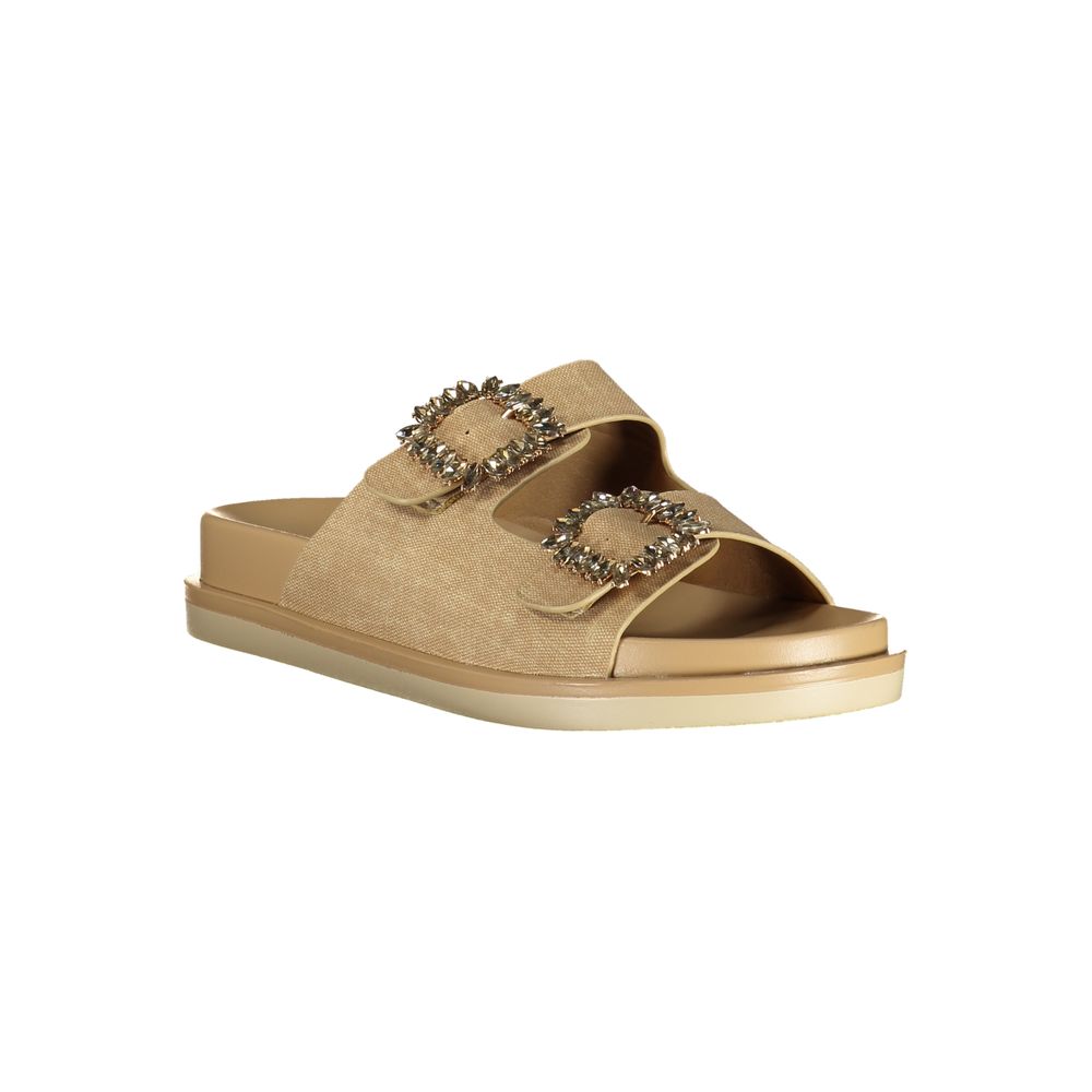 Laura Biagiotti Beige Polyurethane Women's Slipper