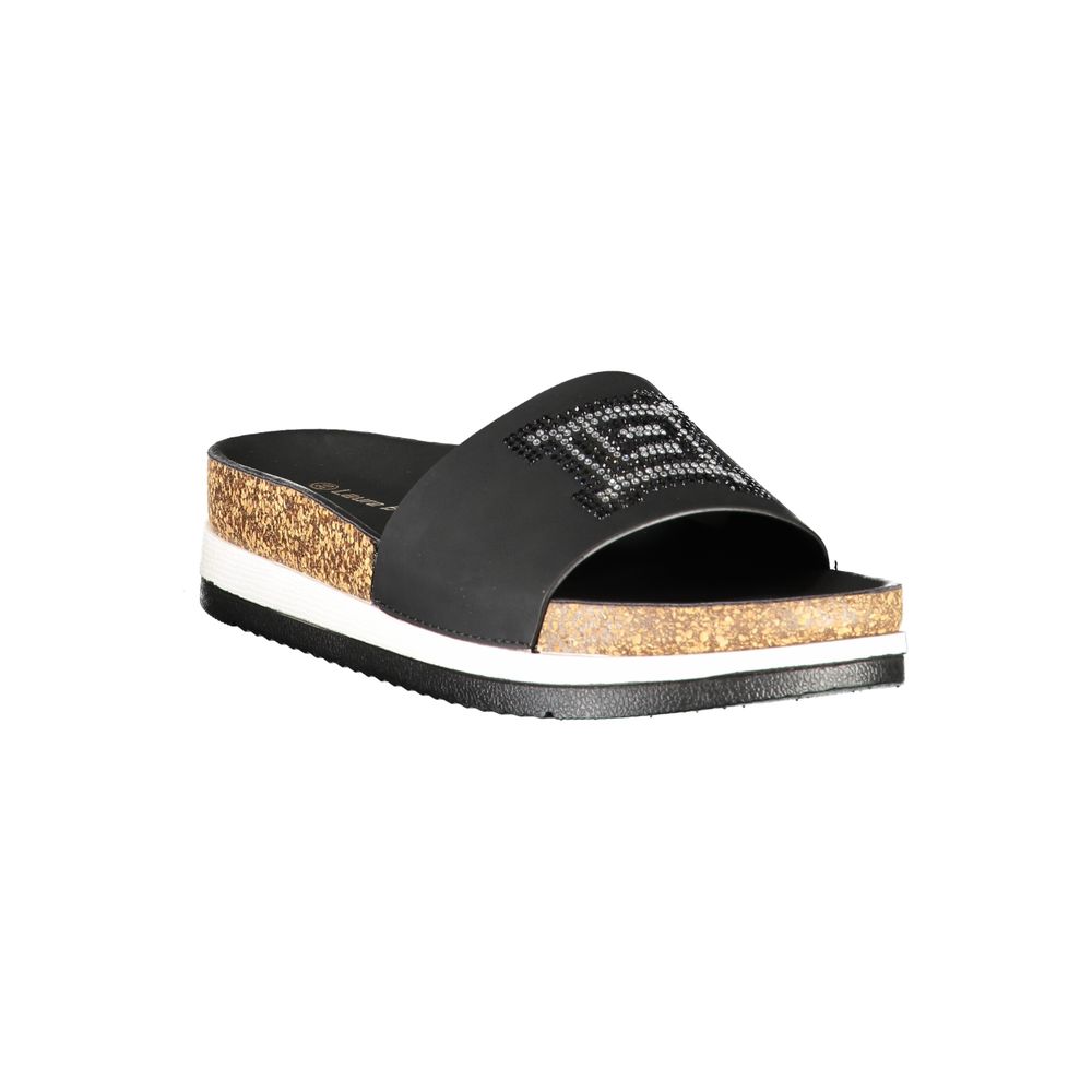 Laura Biagiotti Nero Polyurethane Women's Slipper