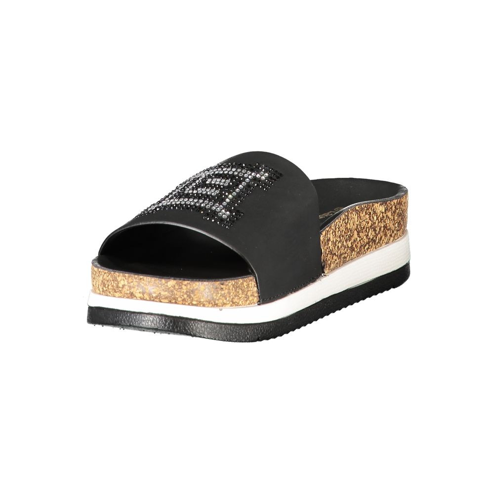 Laura Biagiotti Nero Polyurethane Women's Slipper