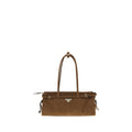Prada Brown Calf Leather Bos Taurus Handbag