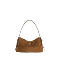 Prada Brown Calf Leather Bos Taurus Shoulder Bag