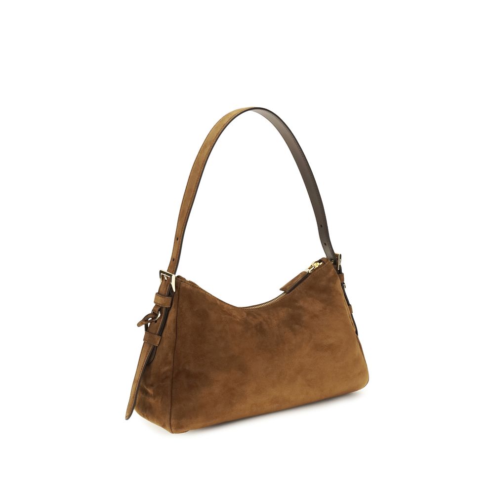Prada Brown Calf Leather Bos Taurus Shoulder Bag