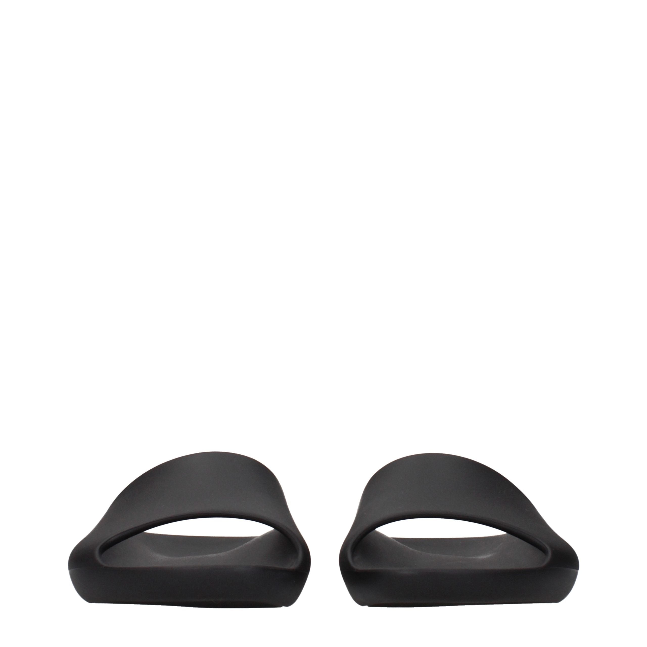 The Row Black Cotton Slippers