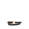 Tory Burch Black Calf Leather Bos Taurus Regular Belt