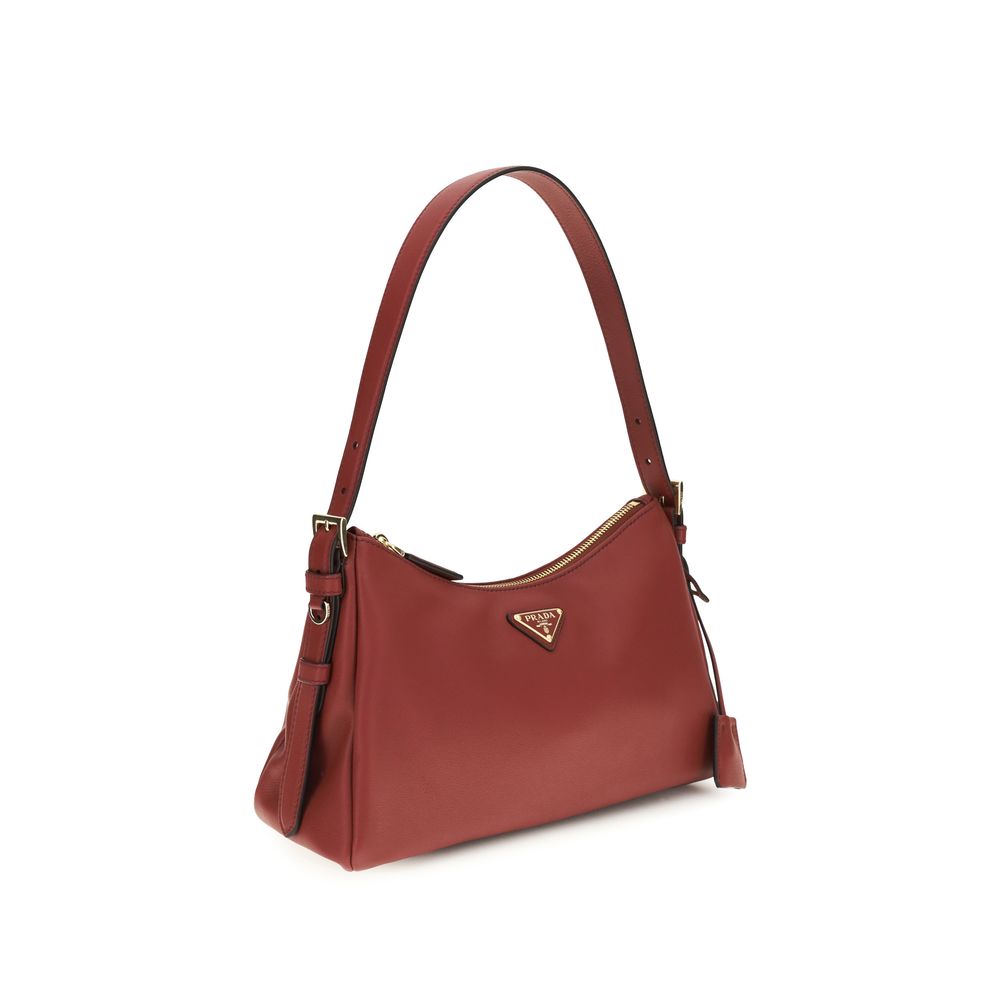 Prada Multicolor Calf Leather Bos Taurus Shoulder Bag