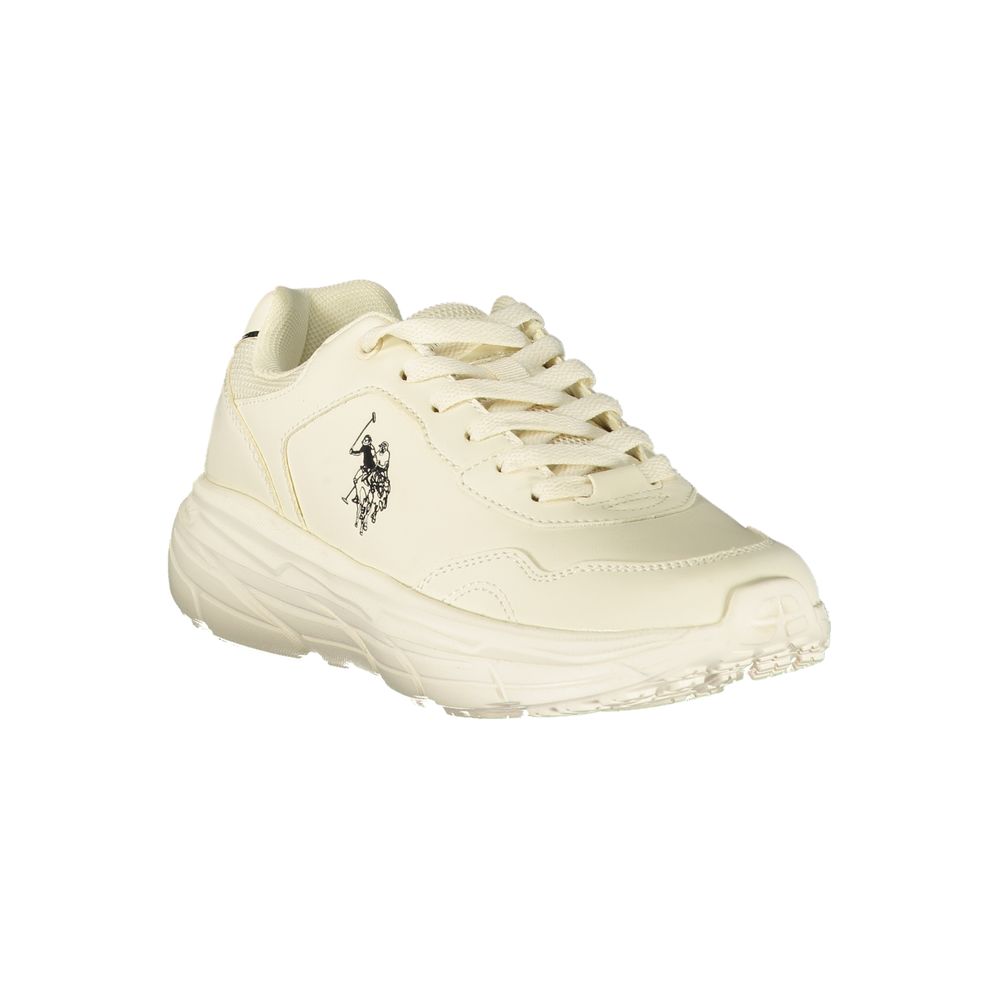 U.S. POLO ASSN. White Polyurethane Women's Sneaker