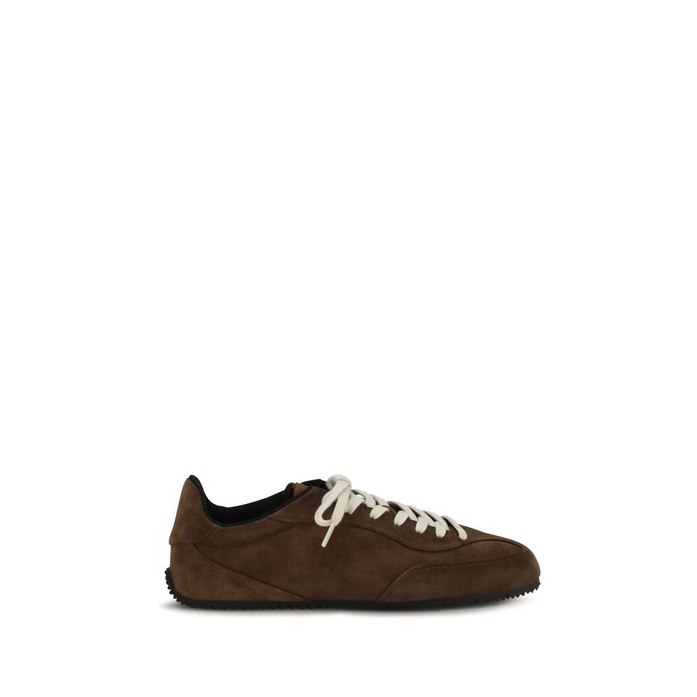 Axel Arigato Brown Calf Leather Bos Taurus Low Top Sneakers