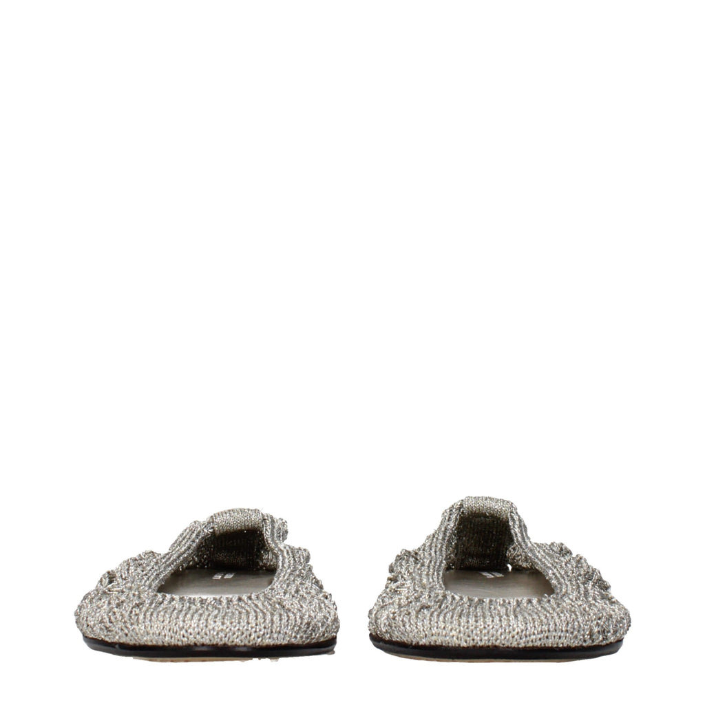Isabel Marant Gray Fabric Ballet Flats