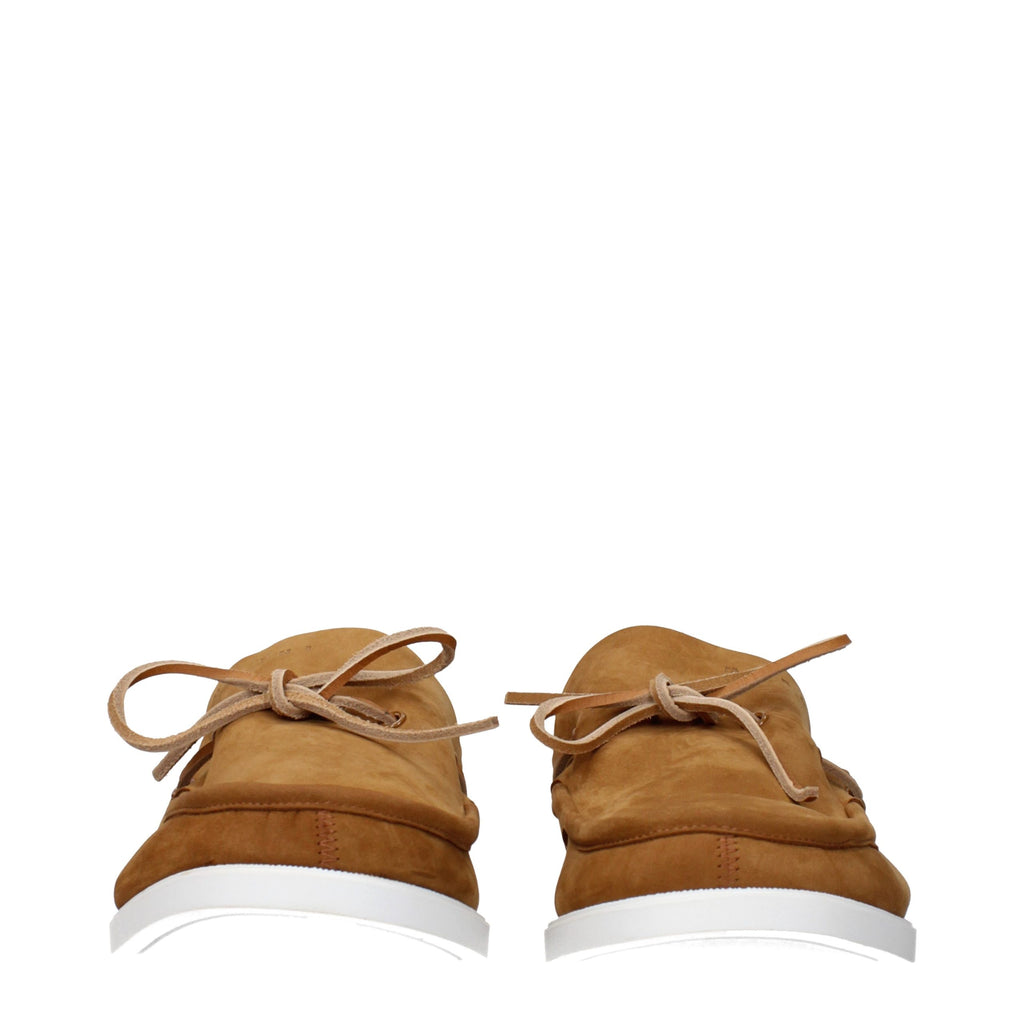 Marni Brown Leather Slip-On Loafers