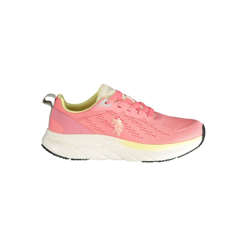 U.S. POLO ASSN. Pink Polyurethane Women's Sneaker
