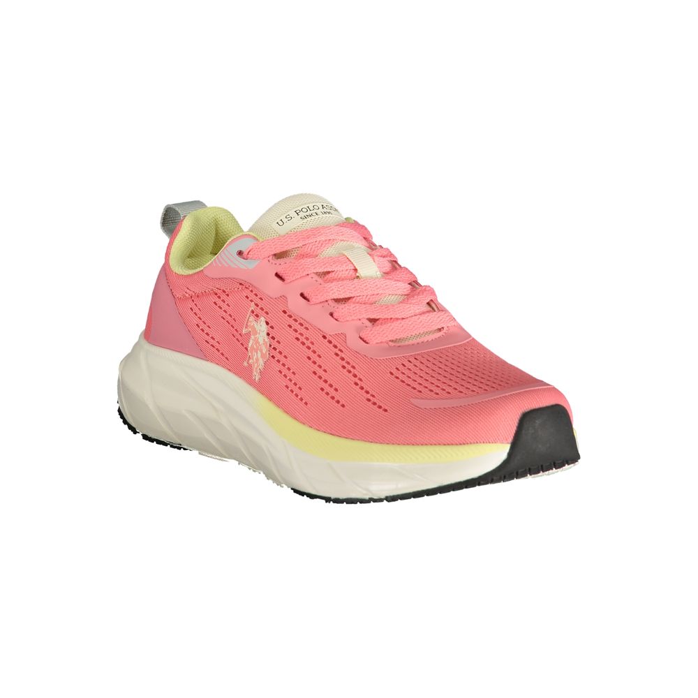 U.S. POLO ASSN. Pink Polyurethane Women's Sneaker
