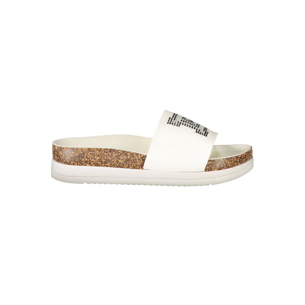 Laura Biagiotti White Polyurethane Women's Slipper