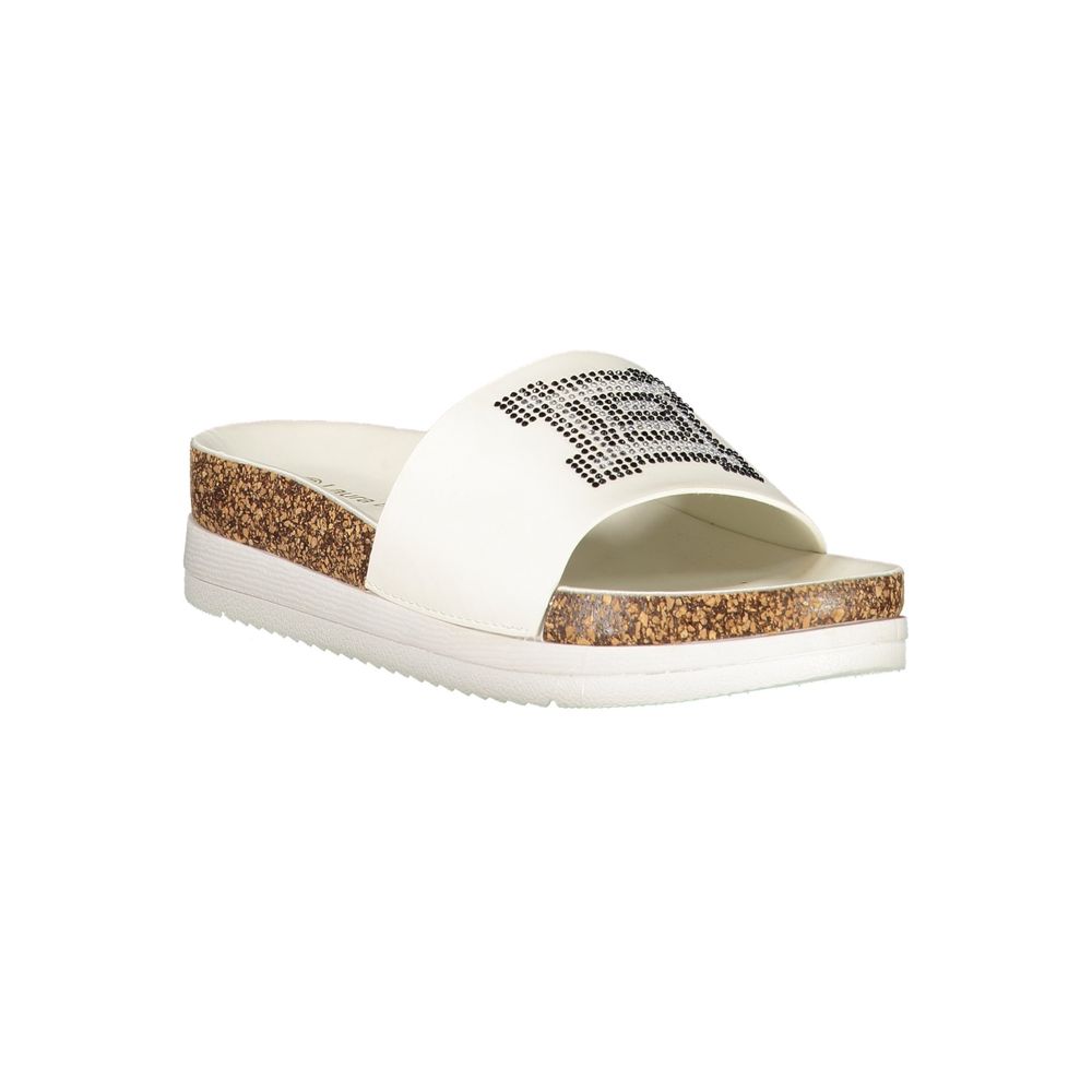 Laura Biagiotti White Polyurethane Women's Slipper